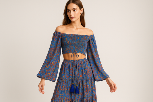 Blue Paisley Set Model 1