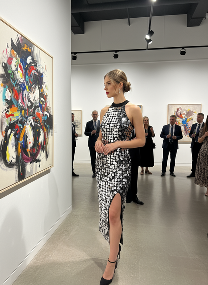 Μοντέλο σε γκαλερί τέχνης