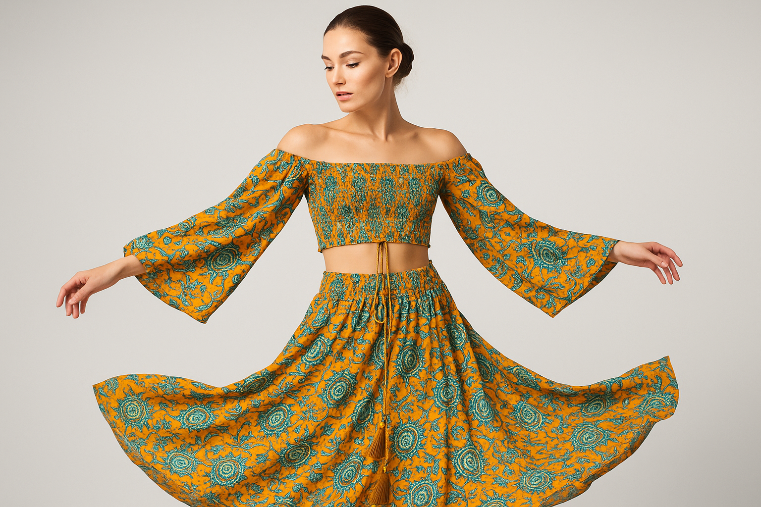 Στάση περιστροφής που δείχνει την κίνηση του σετ