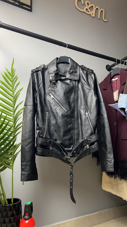 Δερμάτινη Ζακέτα Μοτοσυκλετιστικό Στυλ | C&M