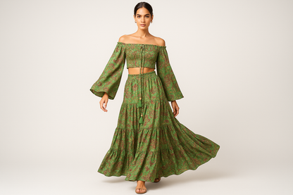 Multicolor Paisley Set Model 2