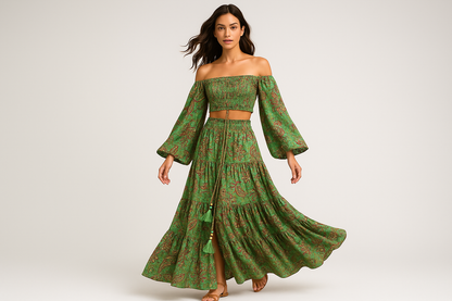 Multicolor Paisley Set Model 2