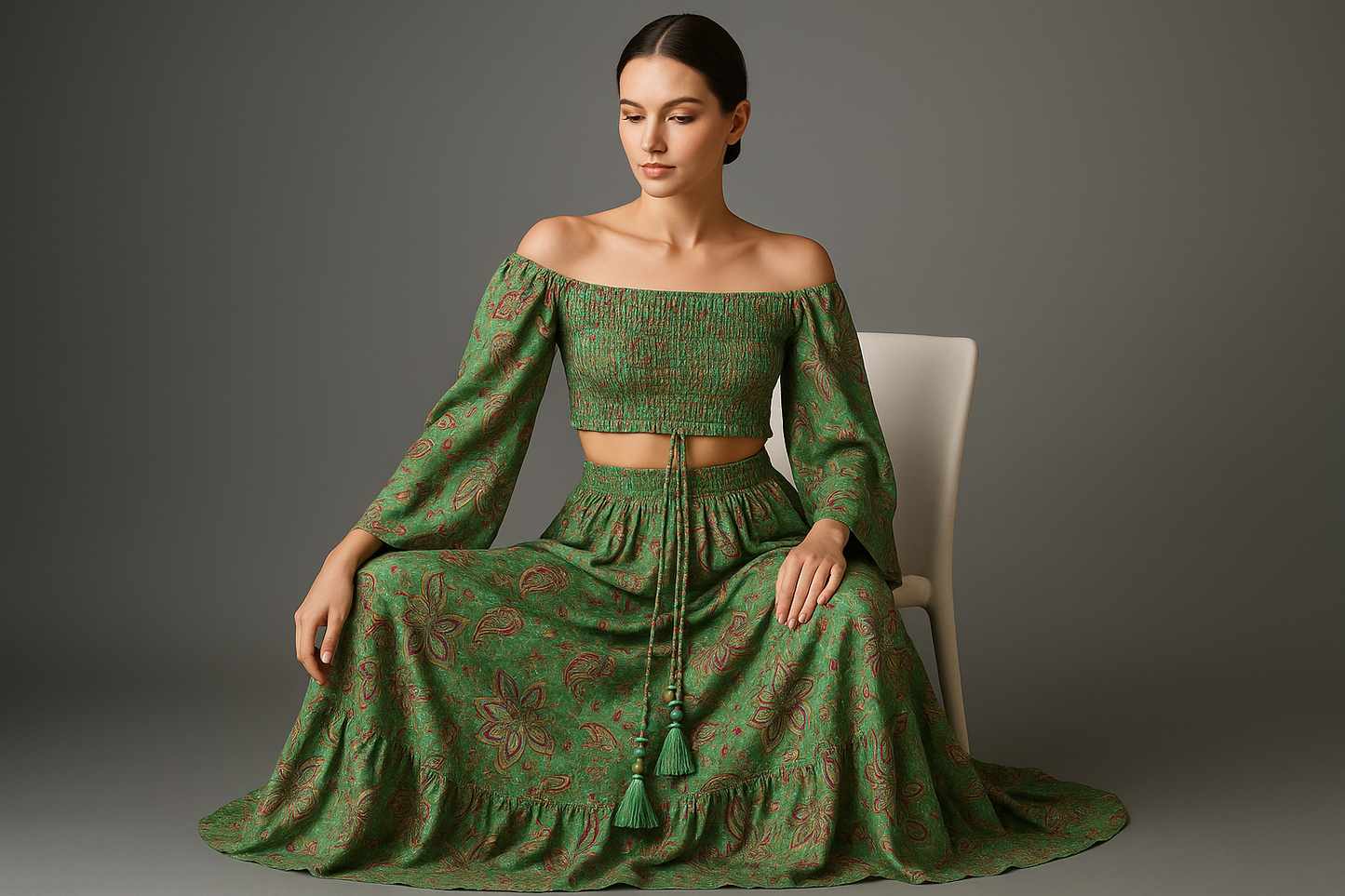 Multicolor Paisley Set Model 3