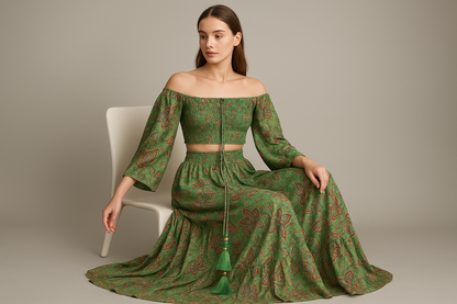 Multicolor Paisley Set Model 3