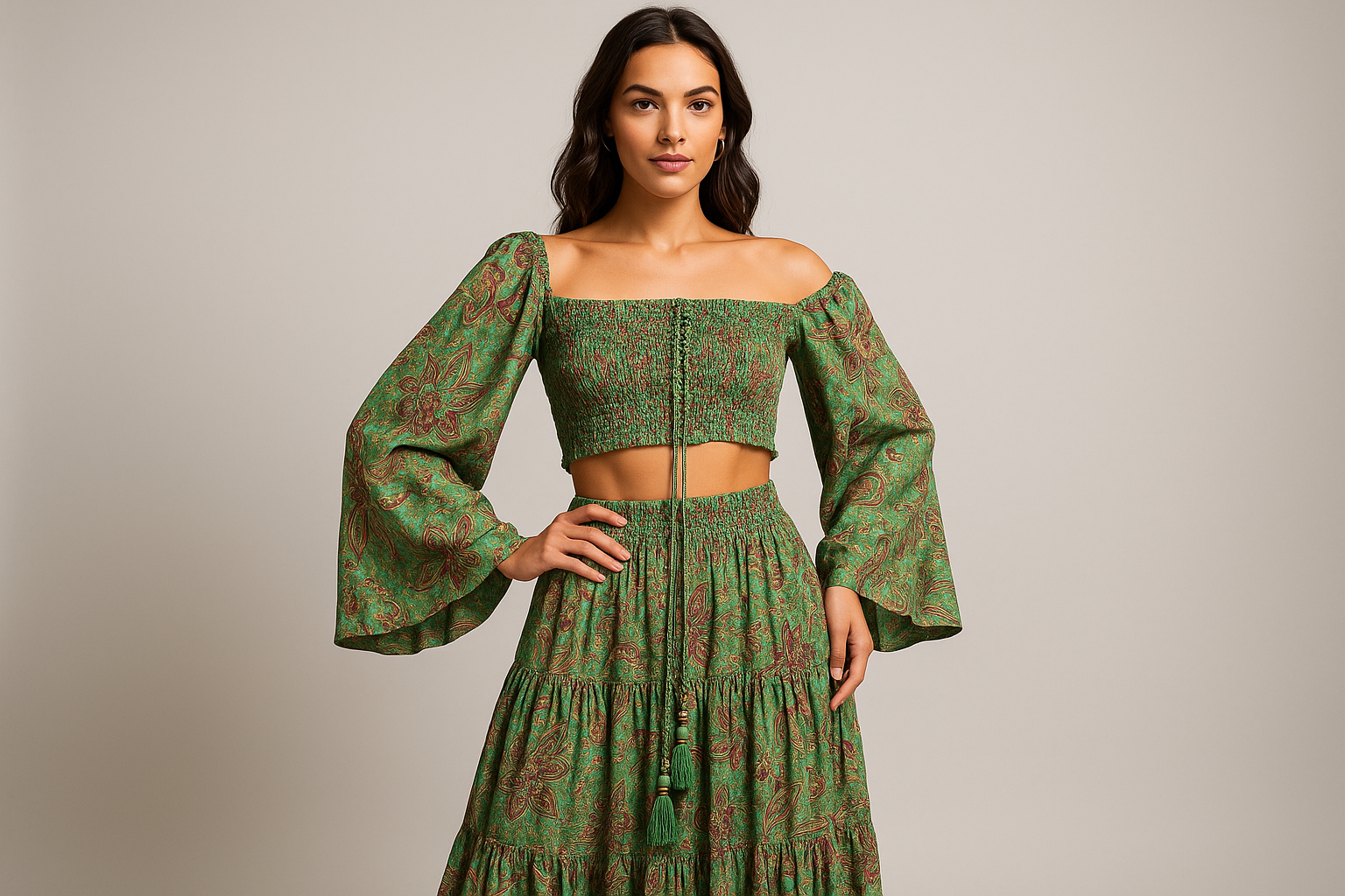 Multicolor Paisley Set Model 4