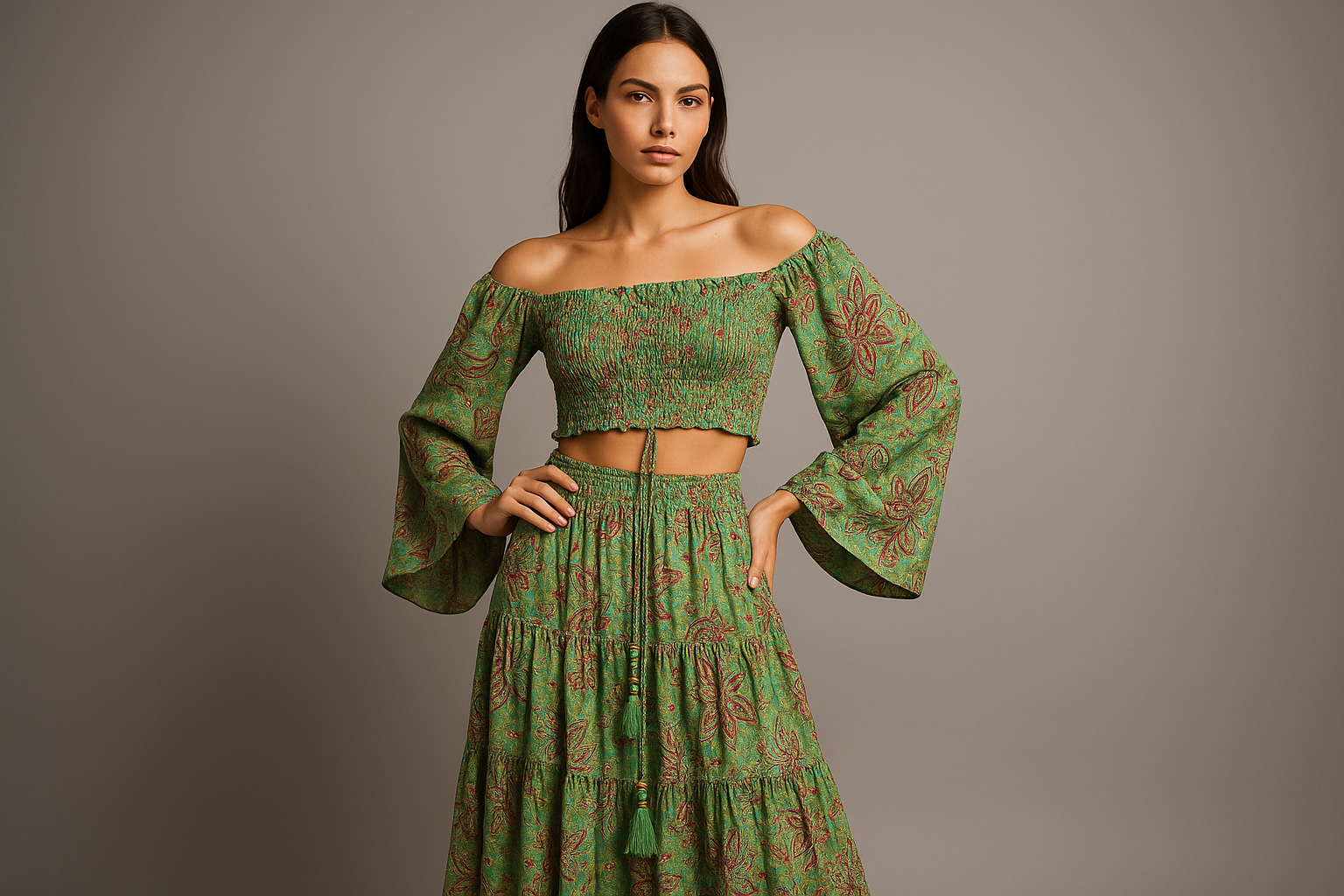 Multicolor Paisley Set Model 4